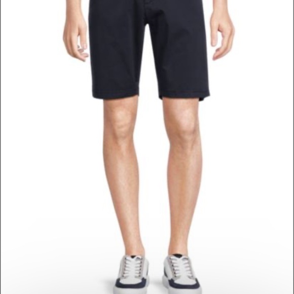 NWT NN07 No Nationality Solid Shorts in Navy - Picture 1 of 11